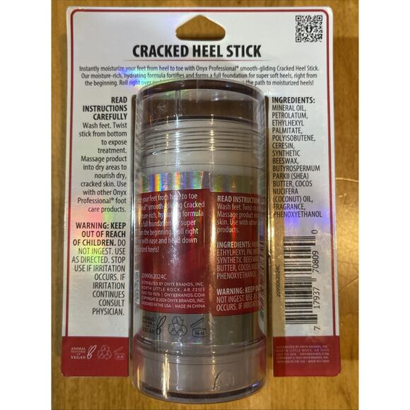 Onyx Professional Cracked Heel Stick In Island Coconut Scent!! 2.46 oz Stick - Picture 2 of 2